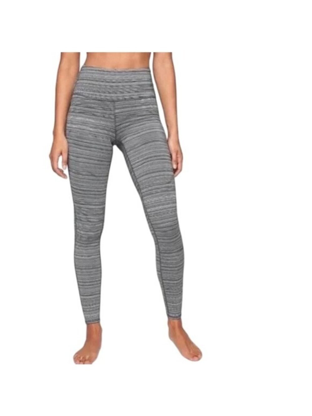 Athleta Jacquard Chaturanga Gray Leggings Small